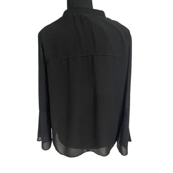 Zara Basic oversized black layered shirt - Picture 4 of 5